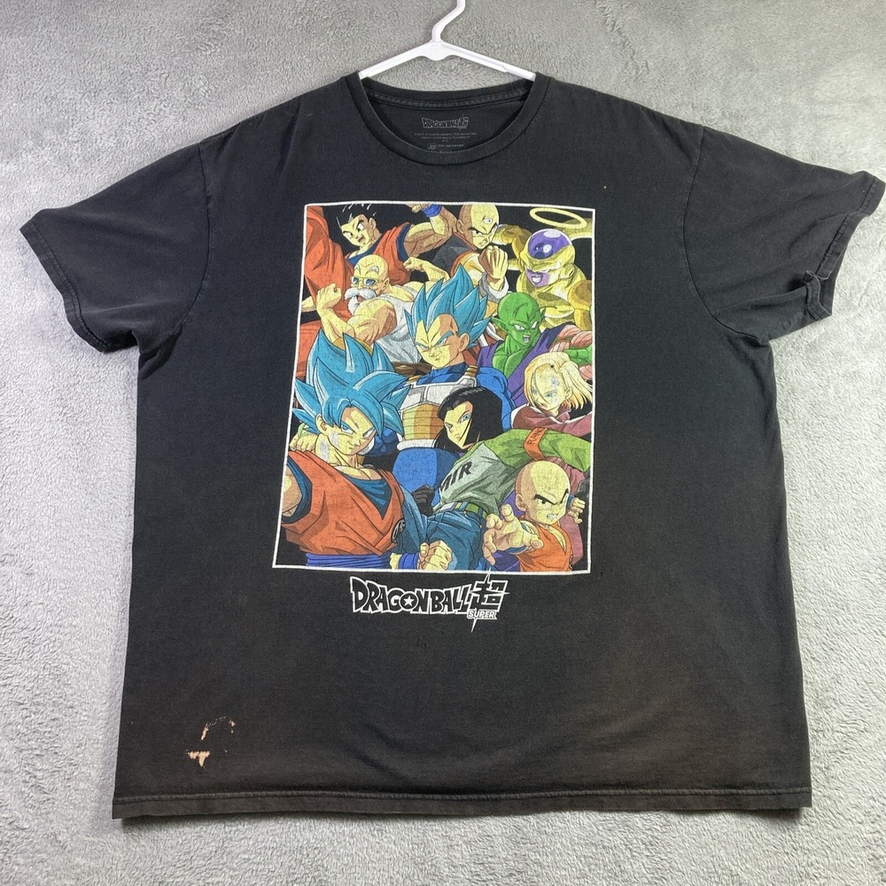 Dragonball Z Super Shirt Adult XL Black Graphic Tee Bird Studios - READ